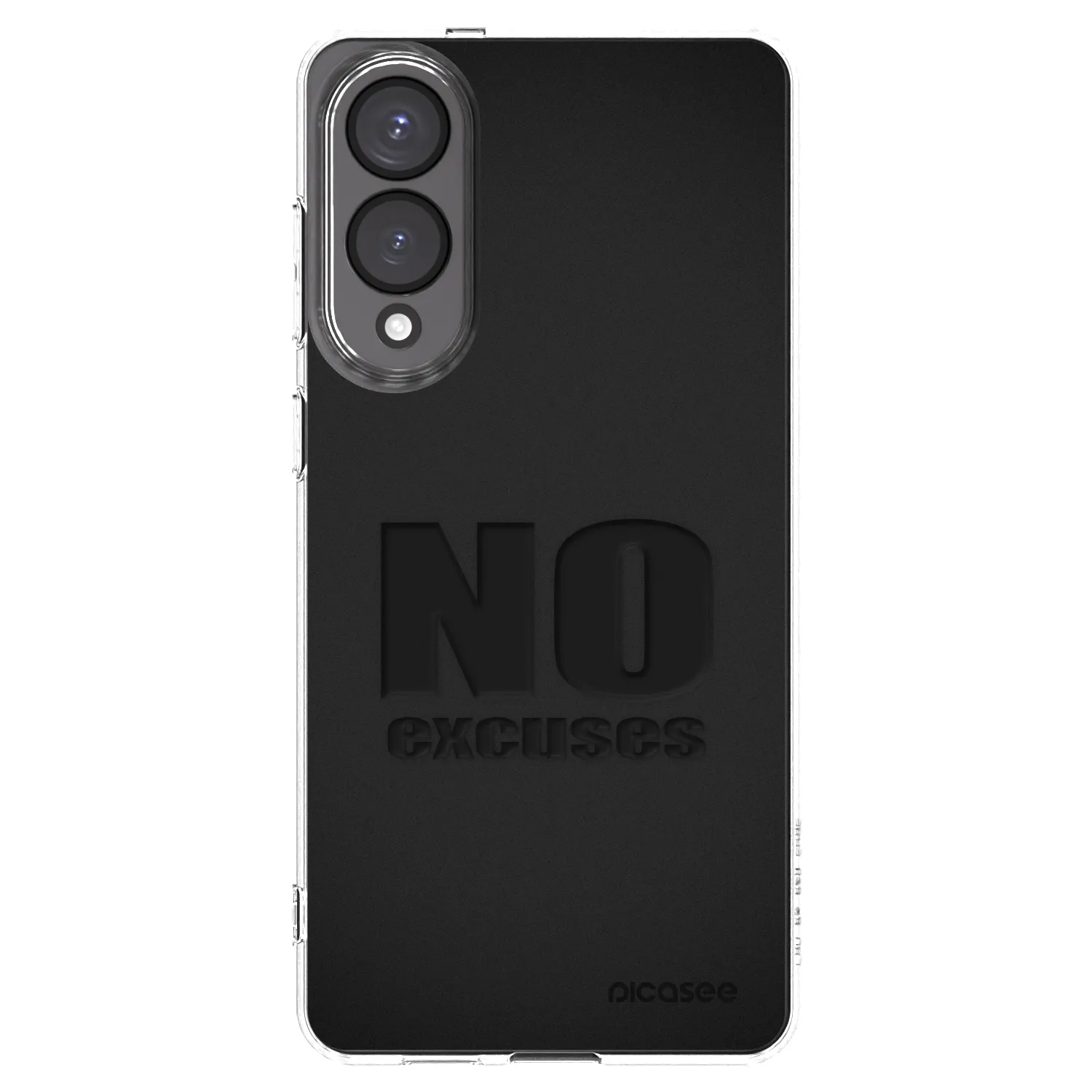 Picasee Samsung Galaxy S25 Edge 5G Hülle - Transparentes Silikon - No Excuses