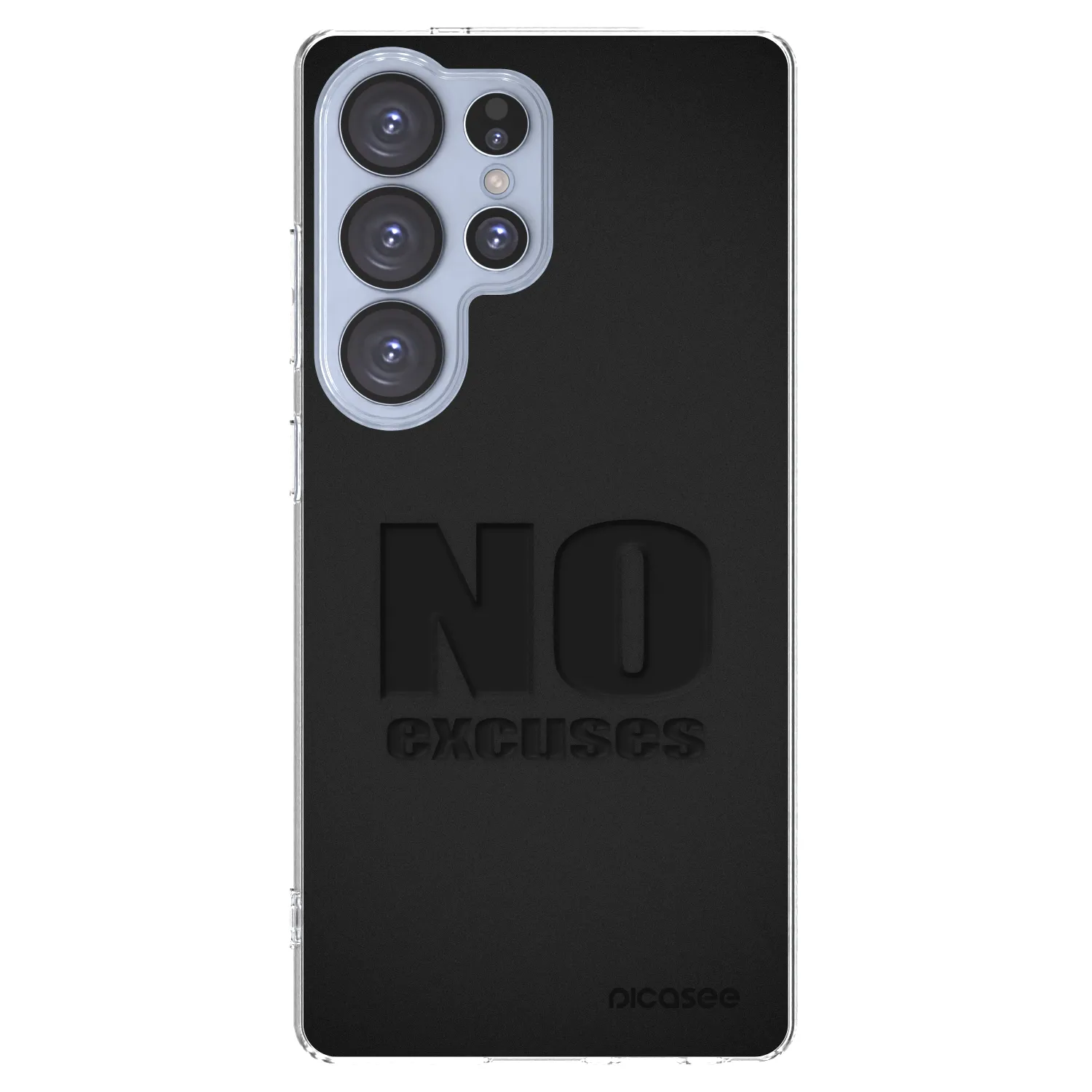 Picasee Samsung Galaxy S25 Ultra 5G Hülle - Transparentes Silikon - No Excuses