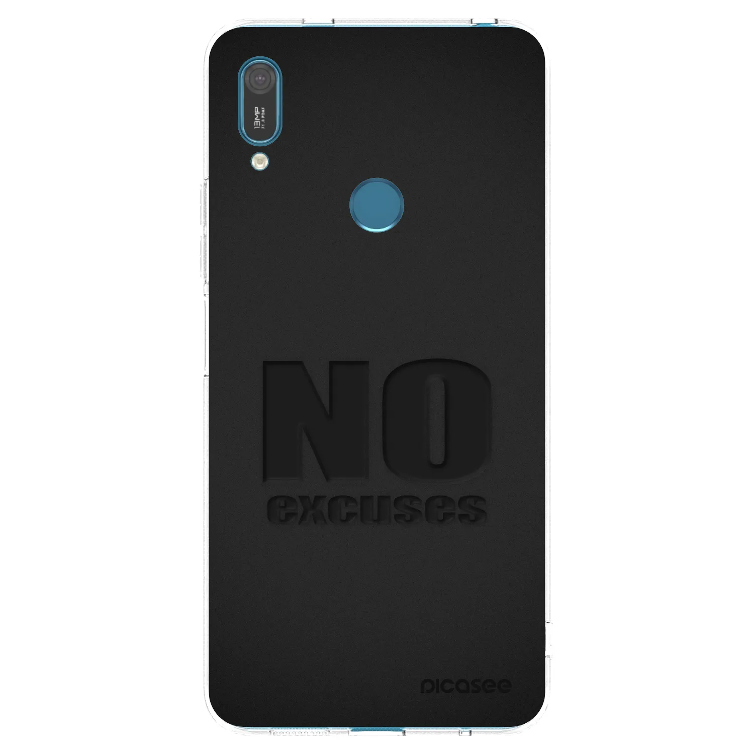 Picasee Huawei Y7 2019 Hülle - Transparentes Silikon - No Excuses