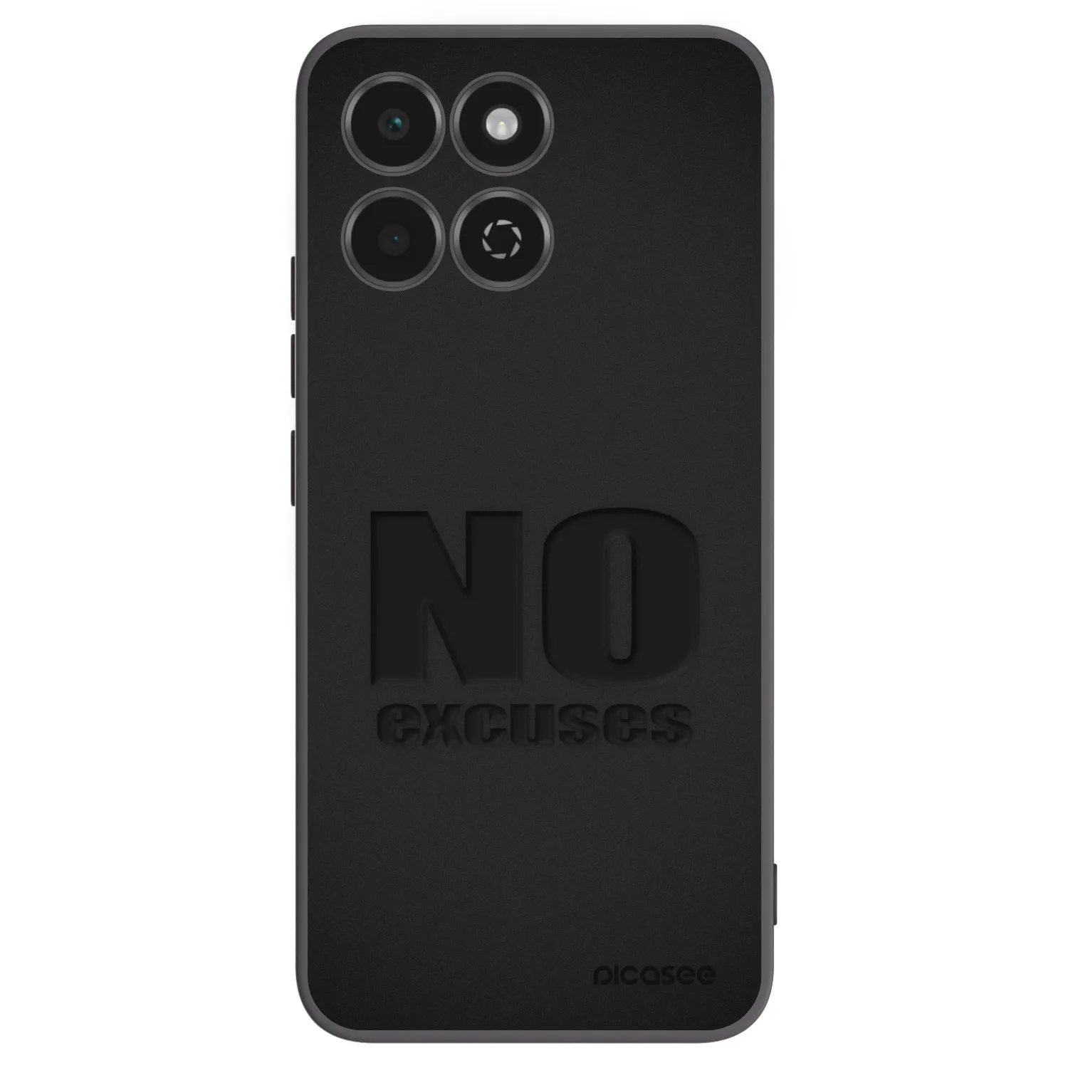 Picasee Honor 200 Smart 5G Hülle - Schwarzes Silikon - No Excuses