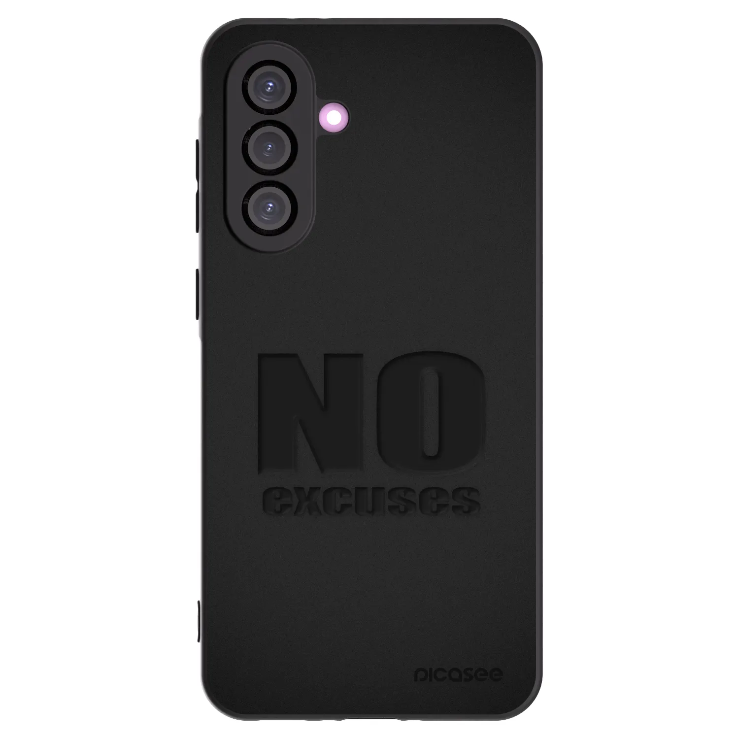 Picasee Samsung Galaxy A36 5G Hülle - Schwarzes Silikon - No Excuses