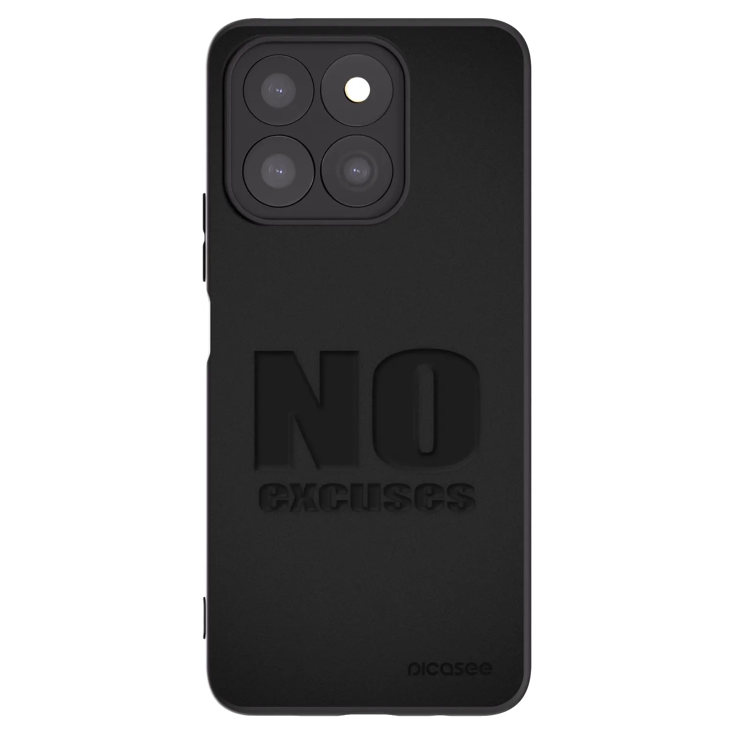 Picasee Honor X8c Hülle - Schwarzes Silikon - No Excuses