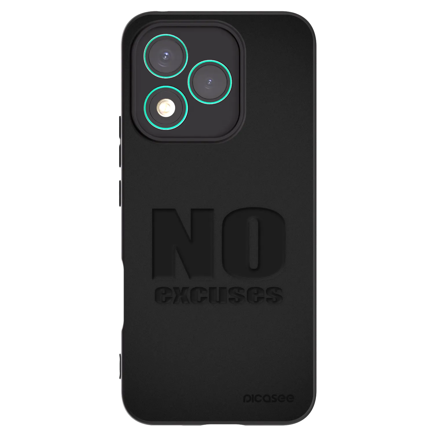 Picasee Honor 400 Lite 5G Hülle - Schwarzes Silikon - No Excuses