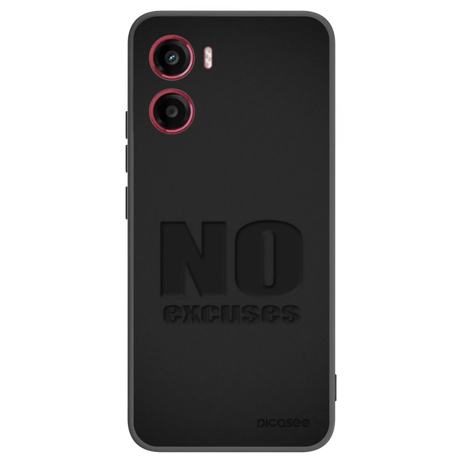 Picasee Motorola Moto G05 Hülle - Schwarzes Silikon - No Excuses