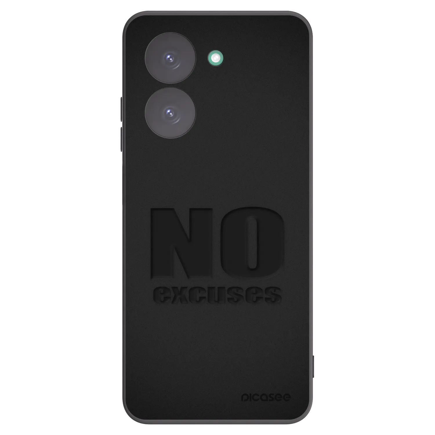 Picasee Xiaomi Redmi A5 Hülle - Schwarzes Silikon - No Excuses