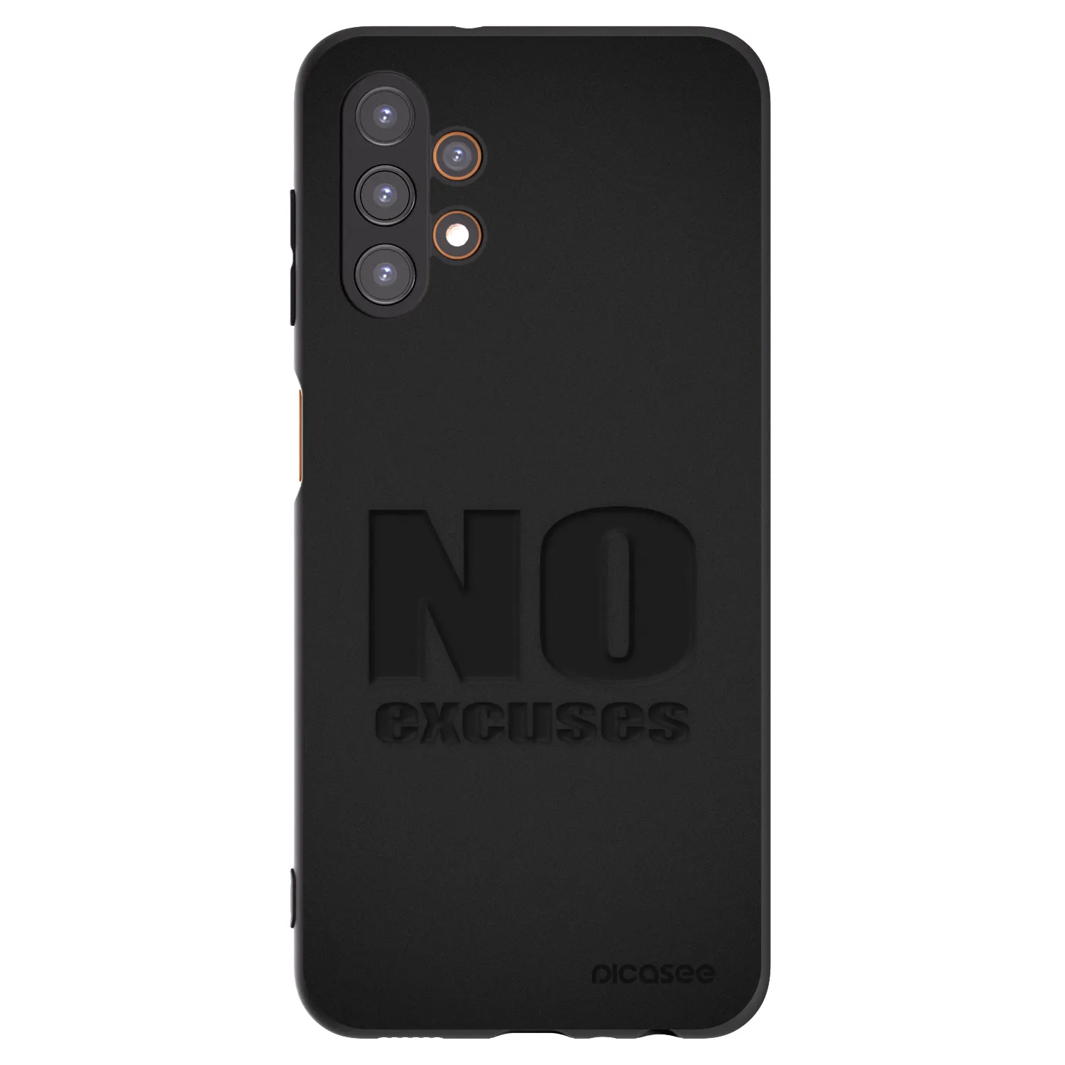 Picasee Samsung Galaxy A13 5G Hülle - Schwarzes Silikon - No Excuses