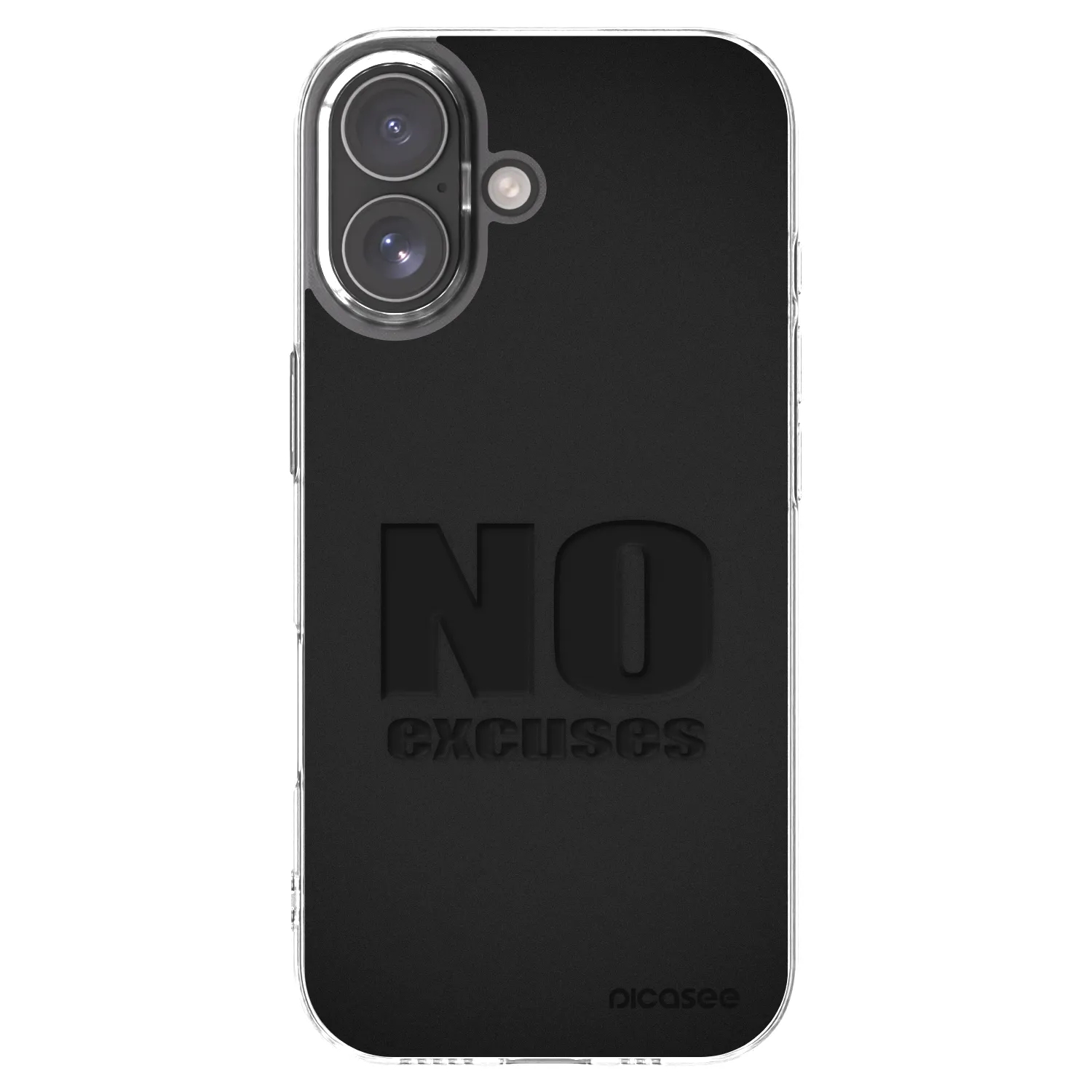 Picasee Apple iPhone 17 Hülle - Transparentes Silikon - No Excuses