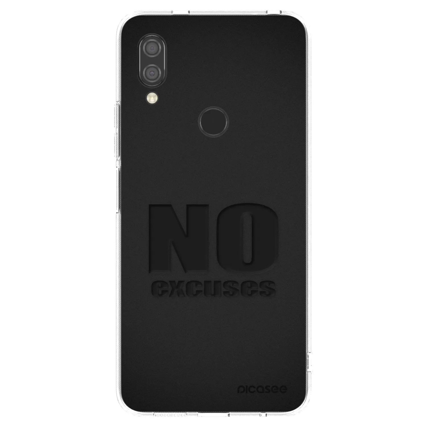Picasee Xiaomi Redmi 7 Hülle - Transparentes Silikon - No Excuses