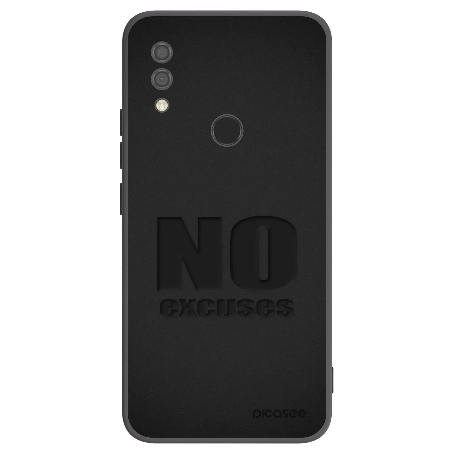 Picasee Xiaomi Redmi 7 Hülle - Schwarzes Silikon - No Excuses