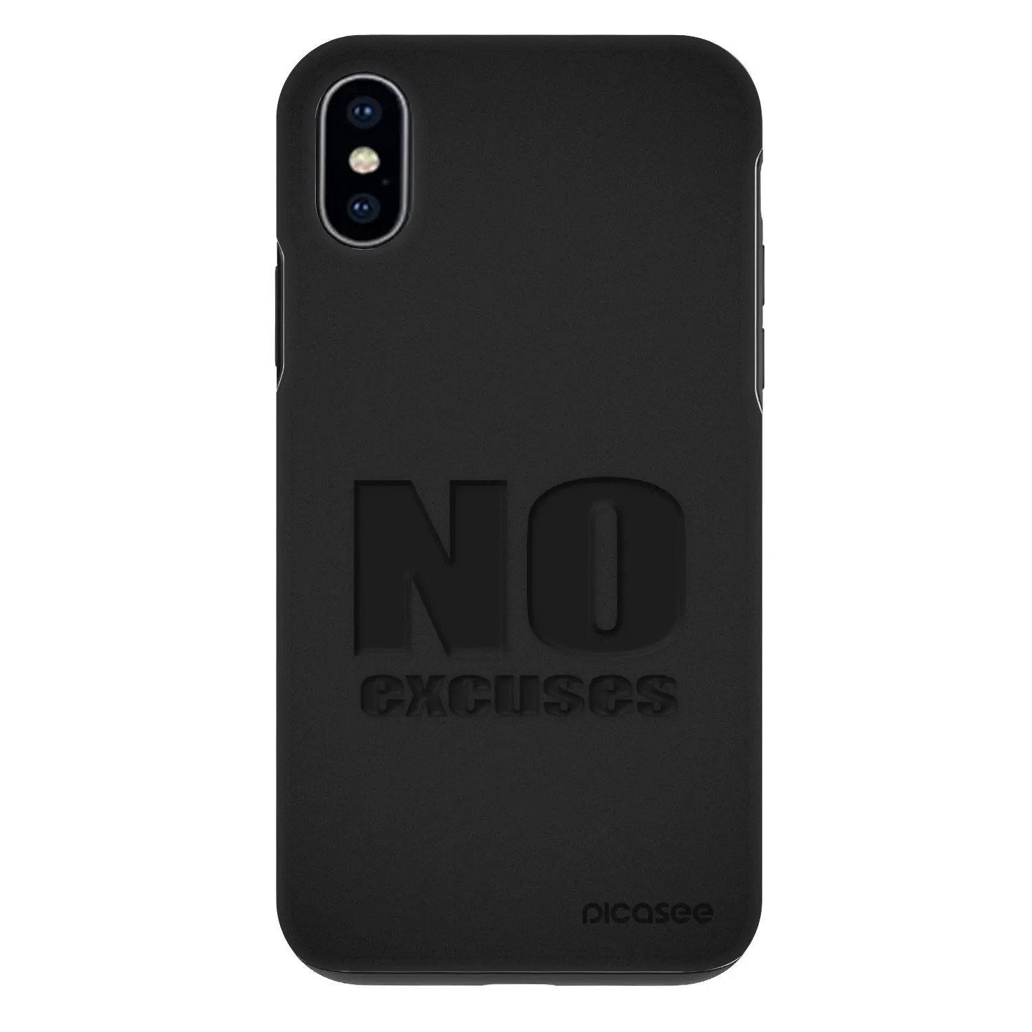 Picasee Fashion Case für Apple iPhone X/XS - No Excuses
