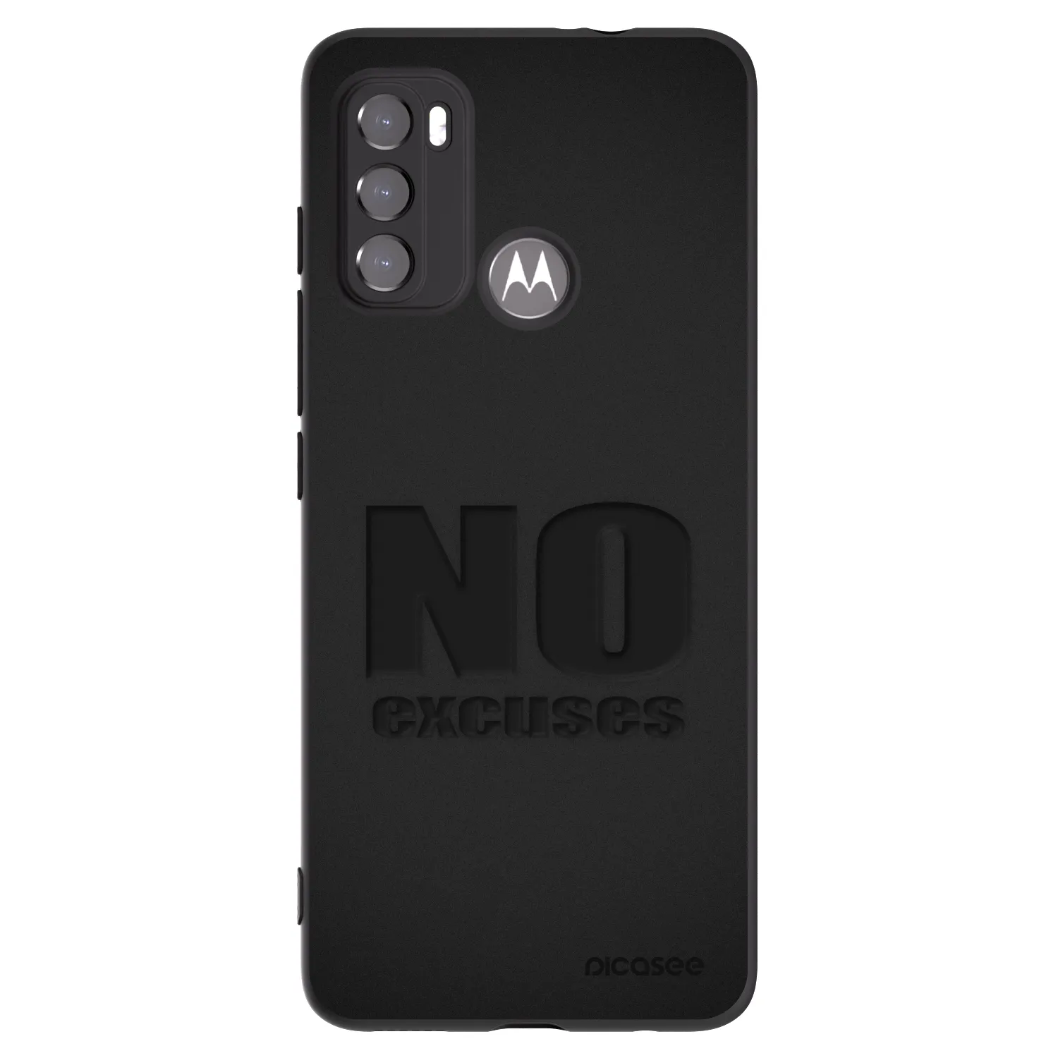 Picasee Motorola Edge 60 5G Hülle - Schwarzes Silikon - No Excuses