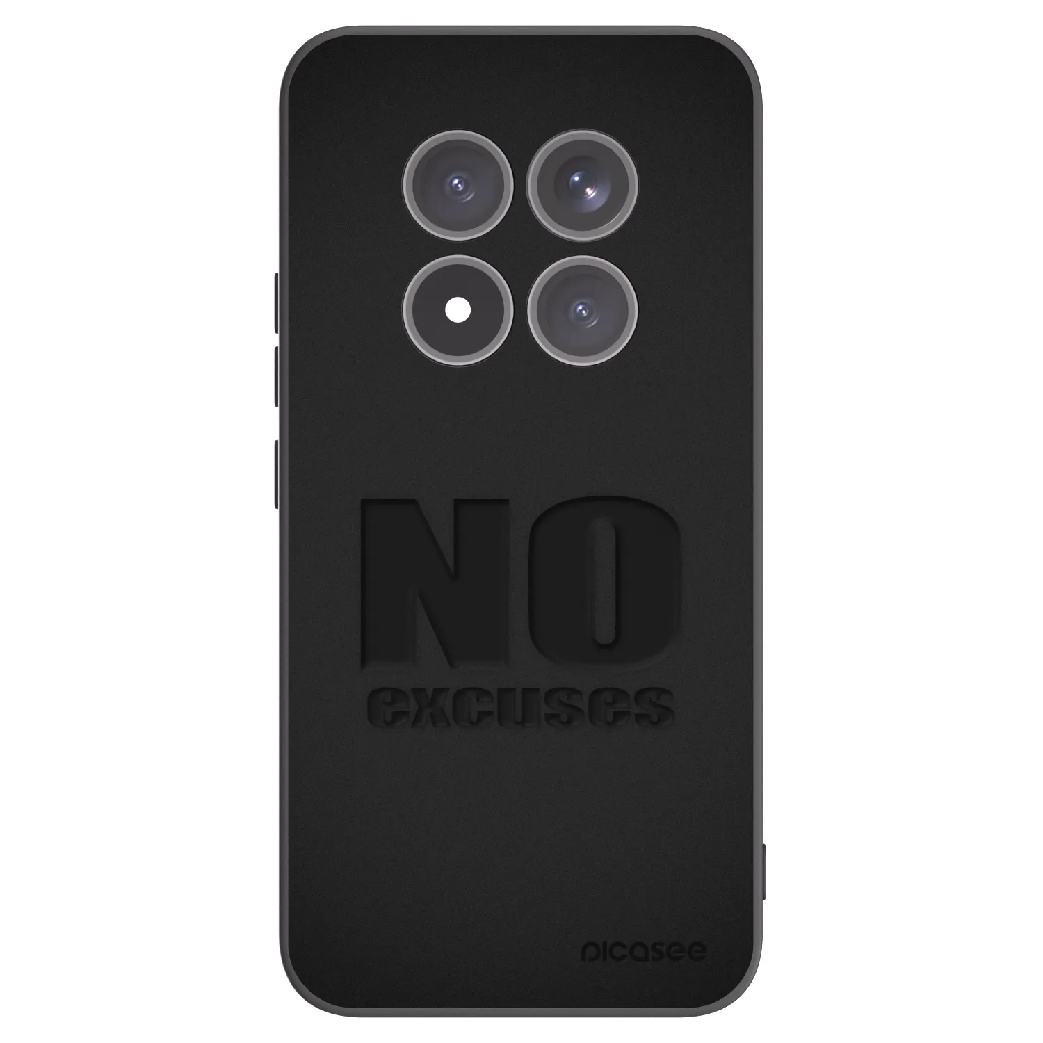 Picasee Xiaomi Redmi Note 15 Pro+ Hülle - Schwarzes Silikon - No Excuses