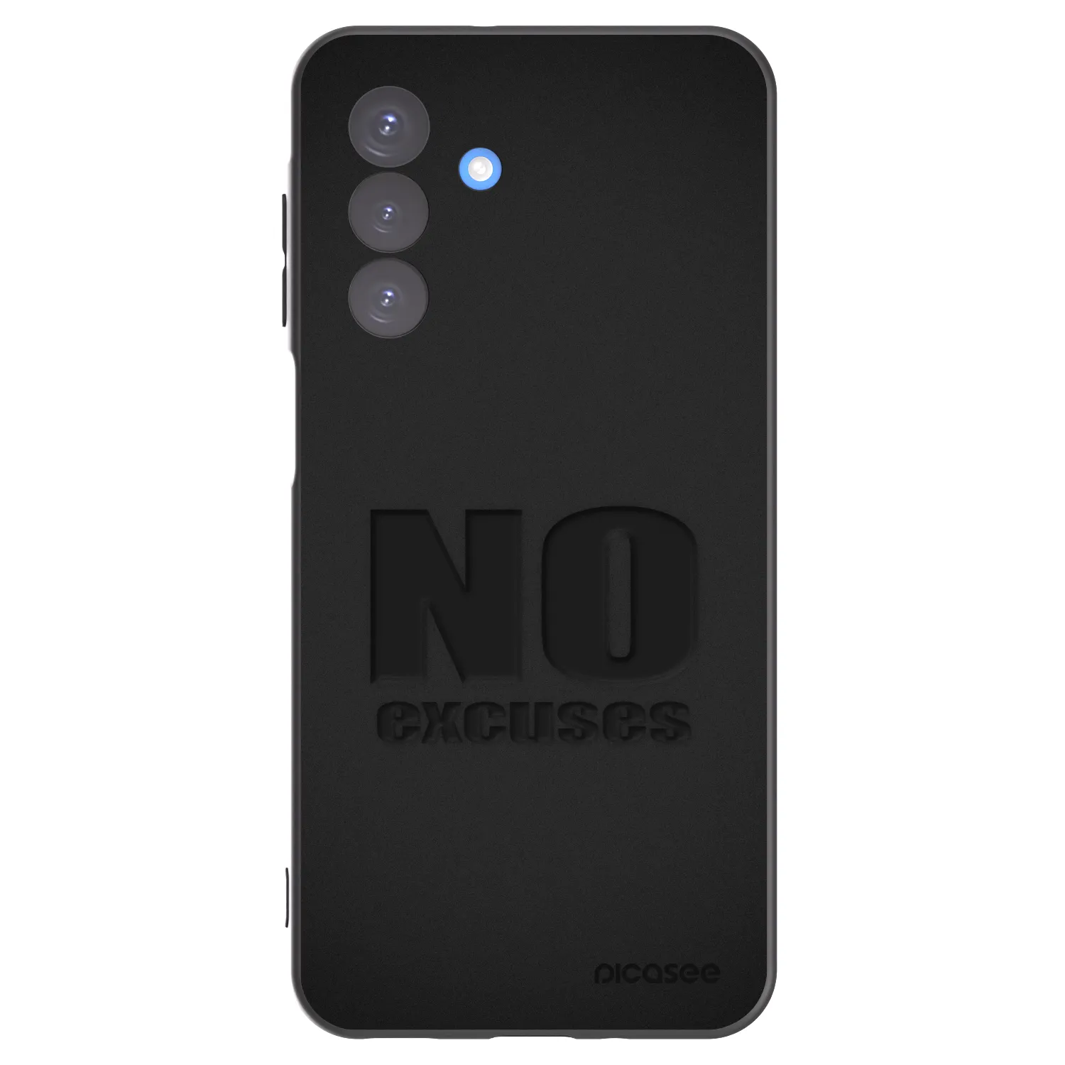 Picasee Samsung Galaxy A17 5G Hülle - Schwarzes Silikon - No Excuses