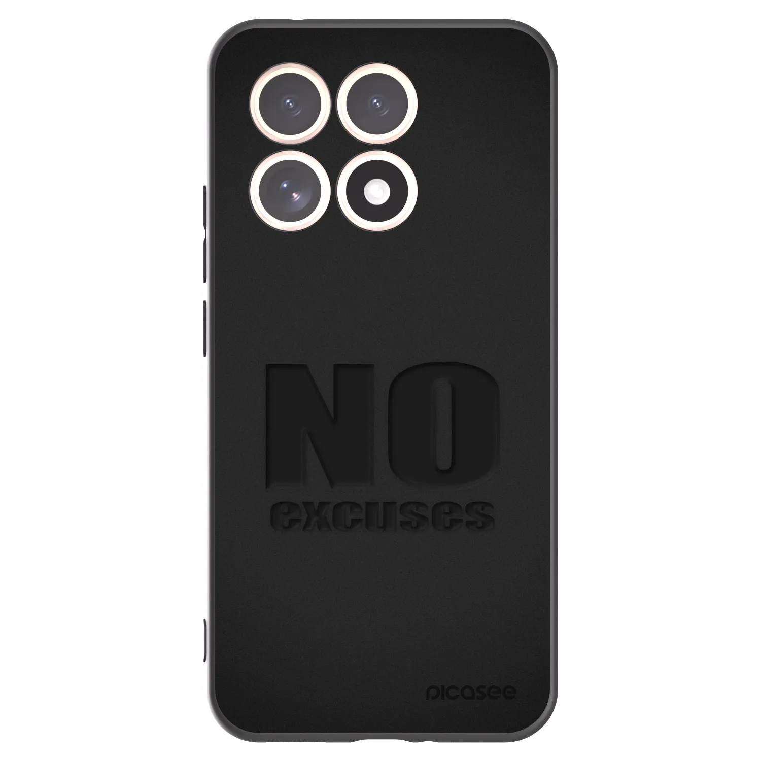 Picasee Xiaomi 15T Hülle - Schwarzes Silikon - No Excuses