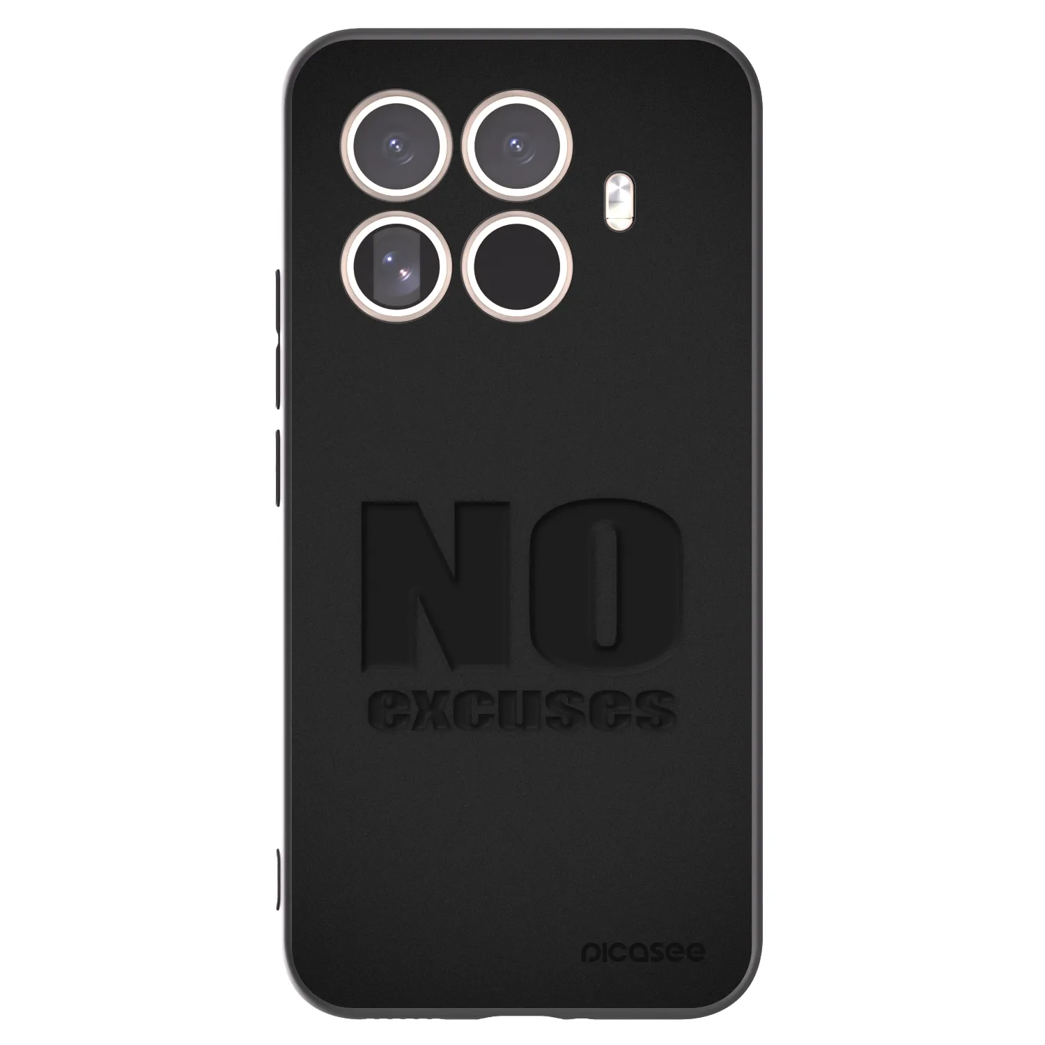 Picasee Xiaomi 15T Pro Hülle - Schwarzes Silikon - No Excuses