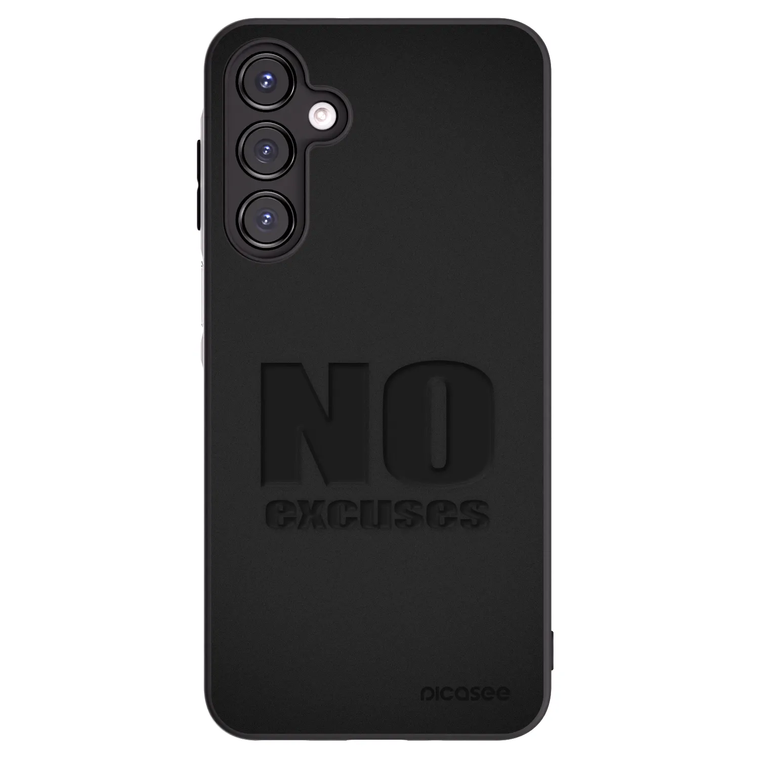Picasee Samsung Galaxy A16 4G Hülle - Schwarzes Silikon - No Excuses
