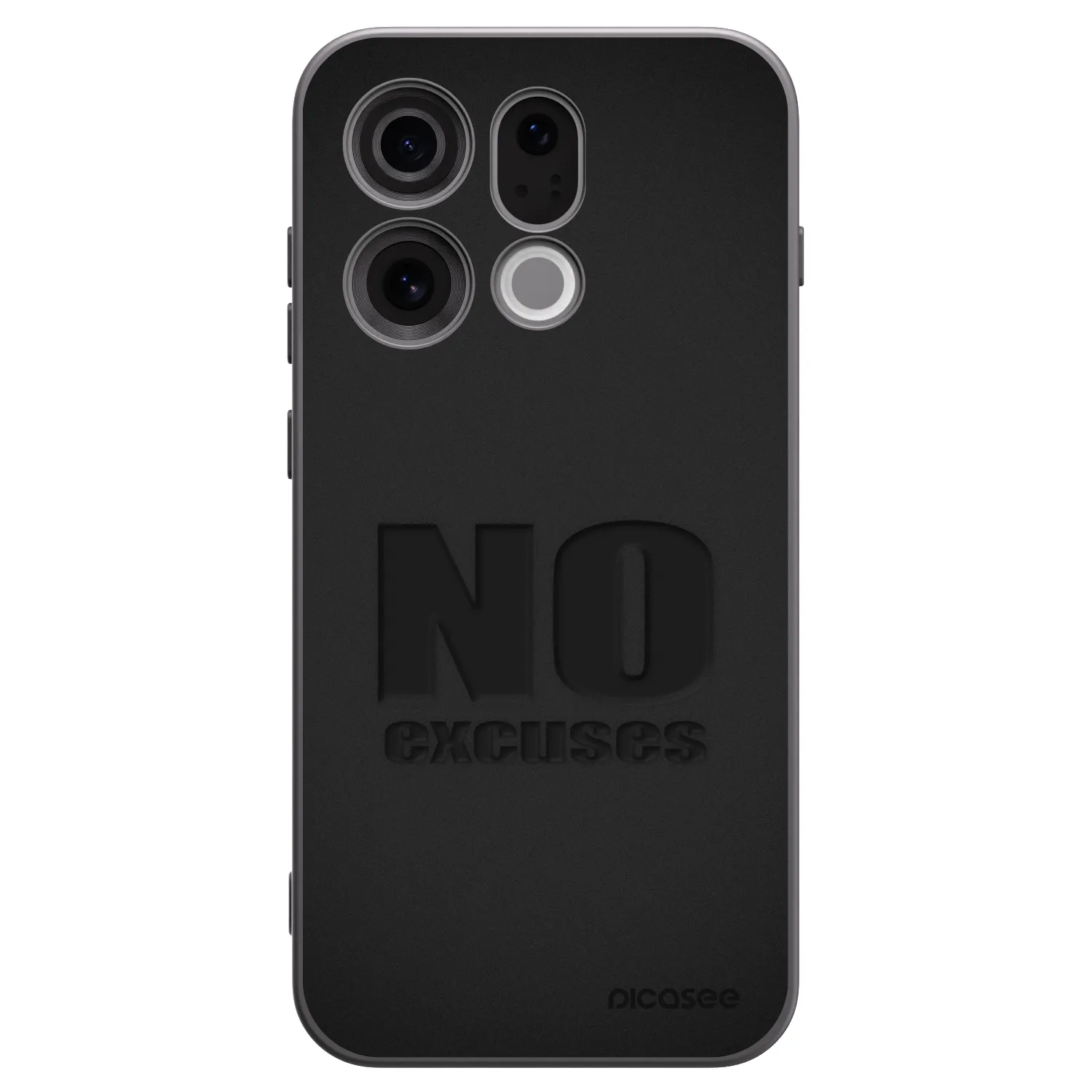 Picasee OPPO Find X9 Hülle - Schwarzes Silikon - No Excuses