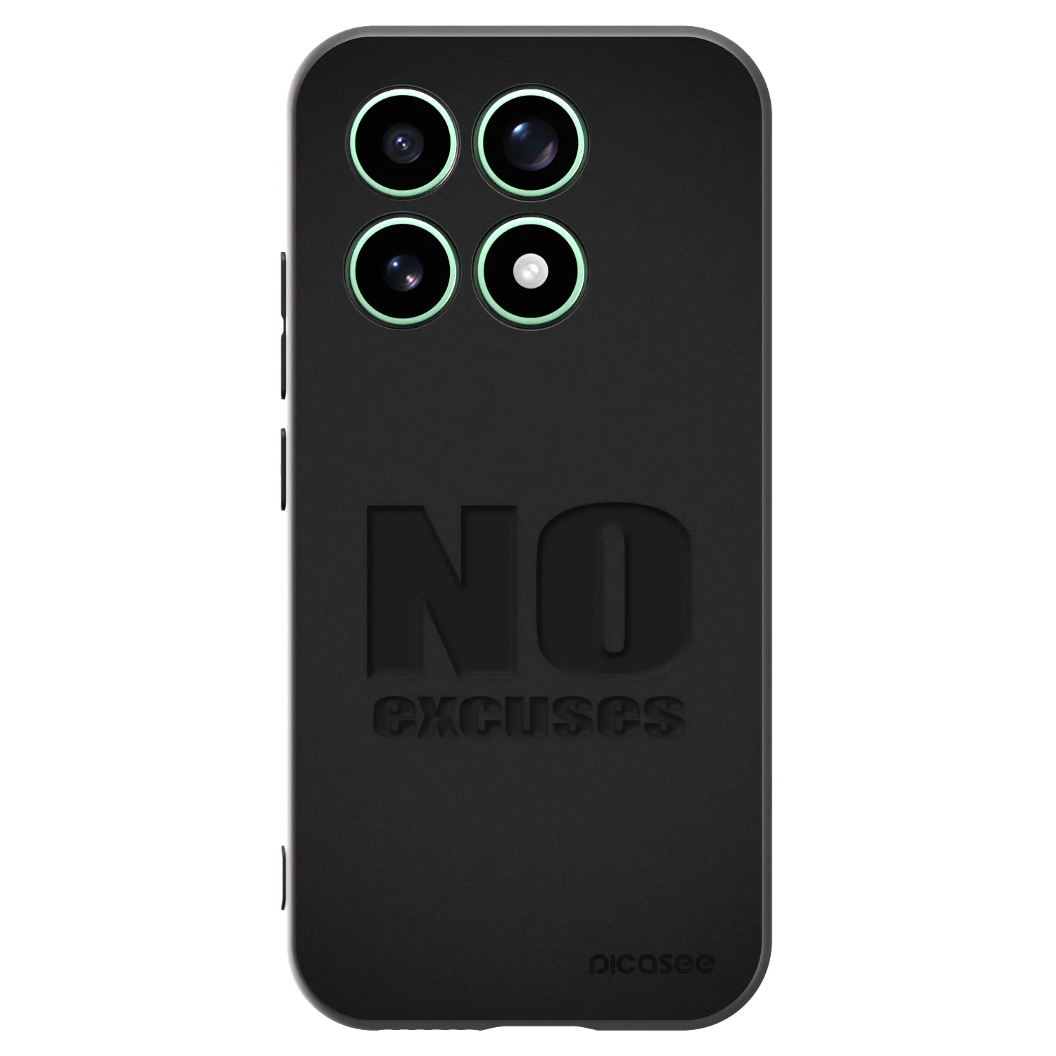 Picasee Xiaomi 17 Hülle - Schwarzes Silikon - No Excuses