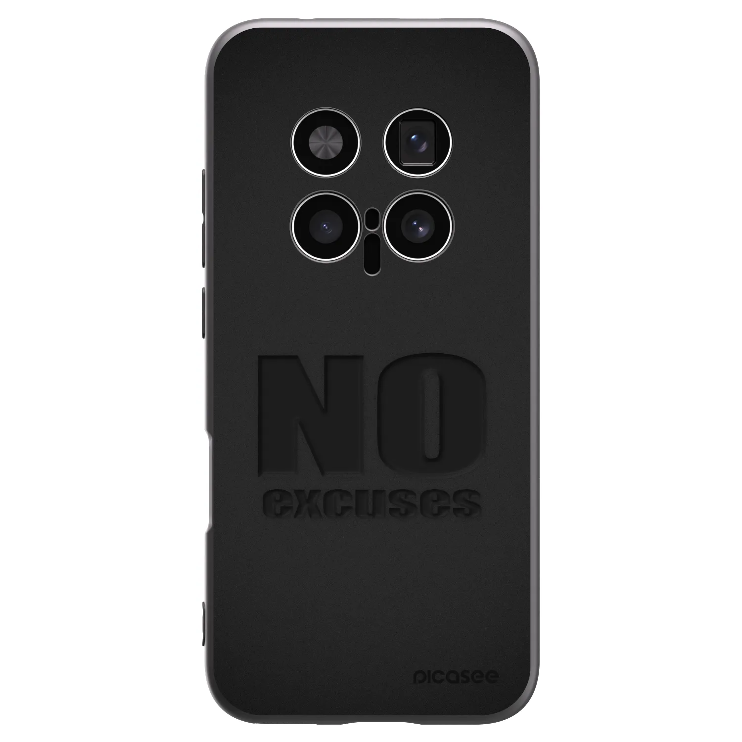 Picasee Honor Magic8 Pro 5G Hülle - Schwarzes Silikon - No Excuses