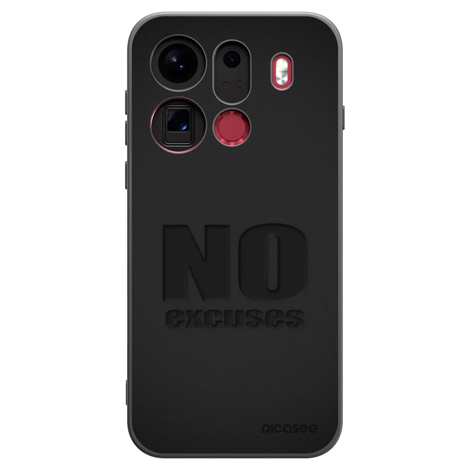 Picasee OPPO Find X9 Pro Hülle - Schwarzes Silikon - No Excuses
