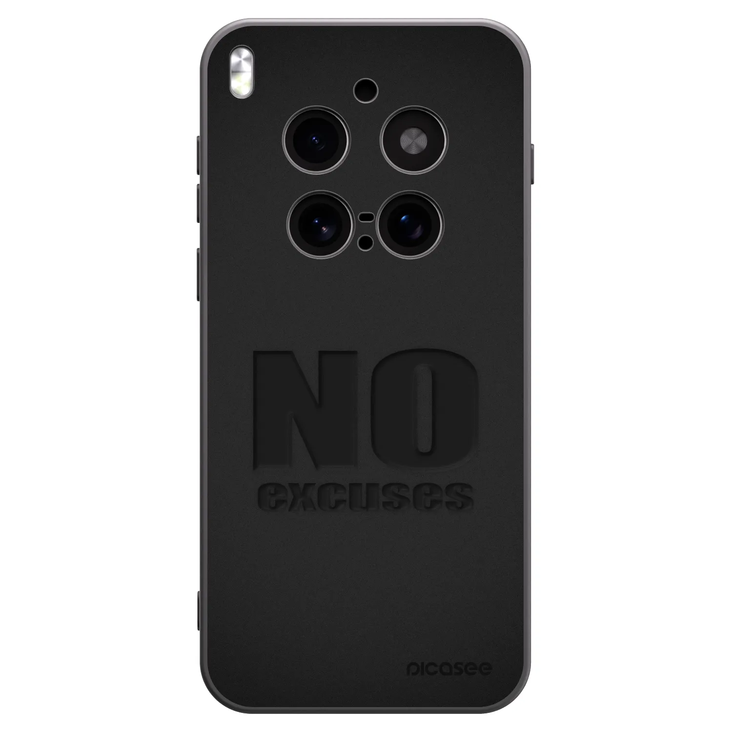 Picasee Vivo X300 Pro Hülle - Schwarzes Silikon - No Excuses