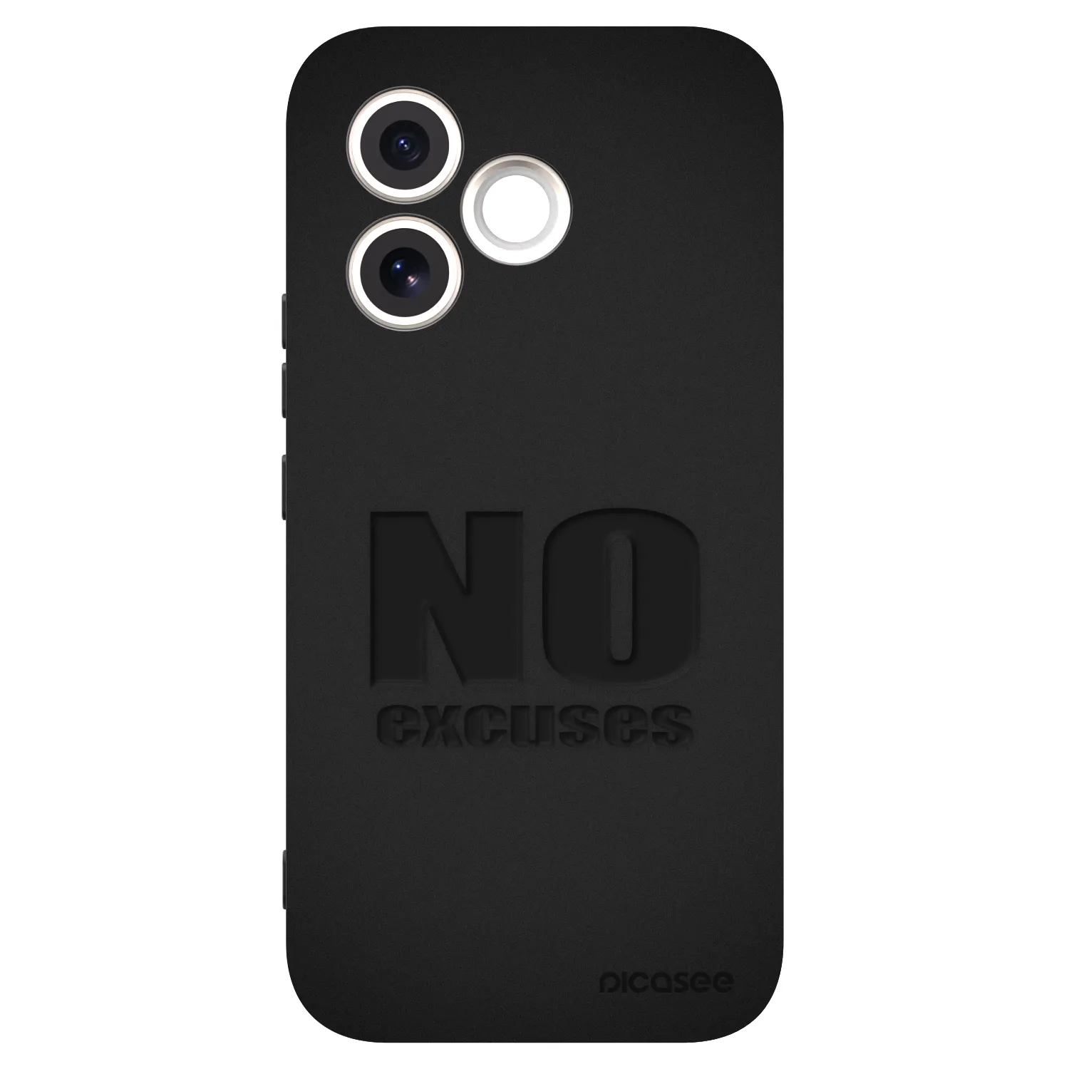 Picasee Honor 600 Lite Hülle - Schwarzes Silikon - No Excuses