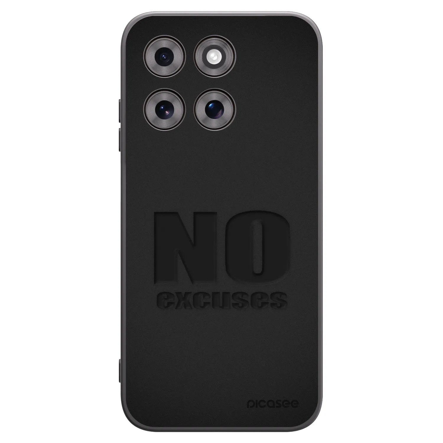 Picasee Motorola Moto G77 Hülle - Schwarzes Silikon - No Excuses