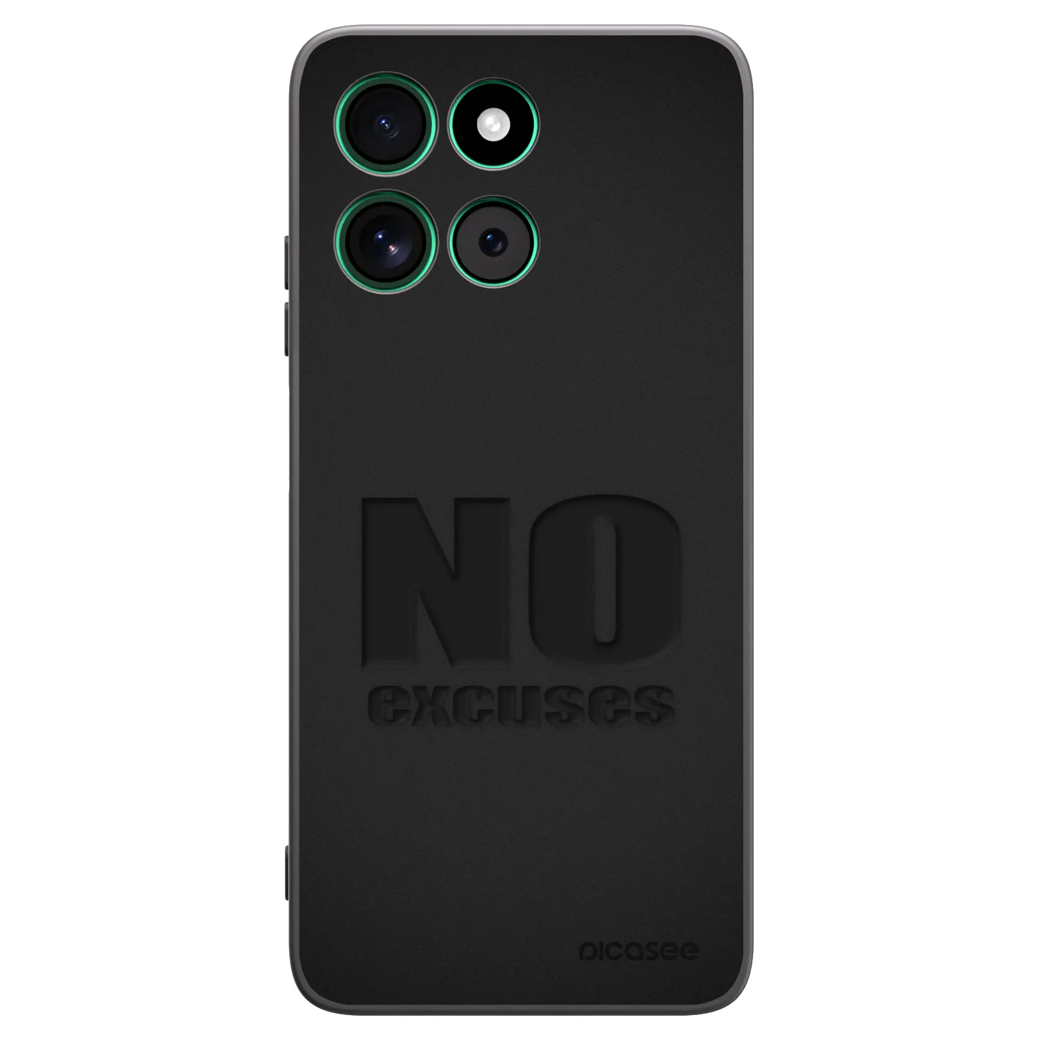 Picasee Motorola Moto G57 Power Hülle - Schwarzes Silikon - No Excuses
