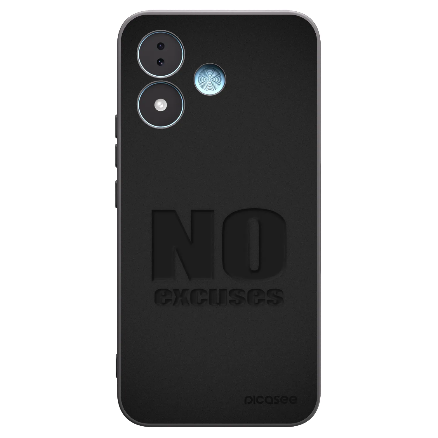 Picasee Xiaomi Redmi Note 17 5G Hülle - Schwarzes Silikon - No Excuses
