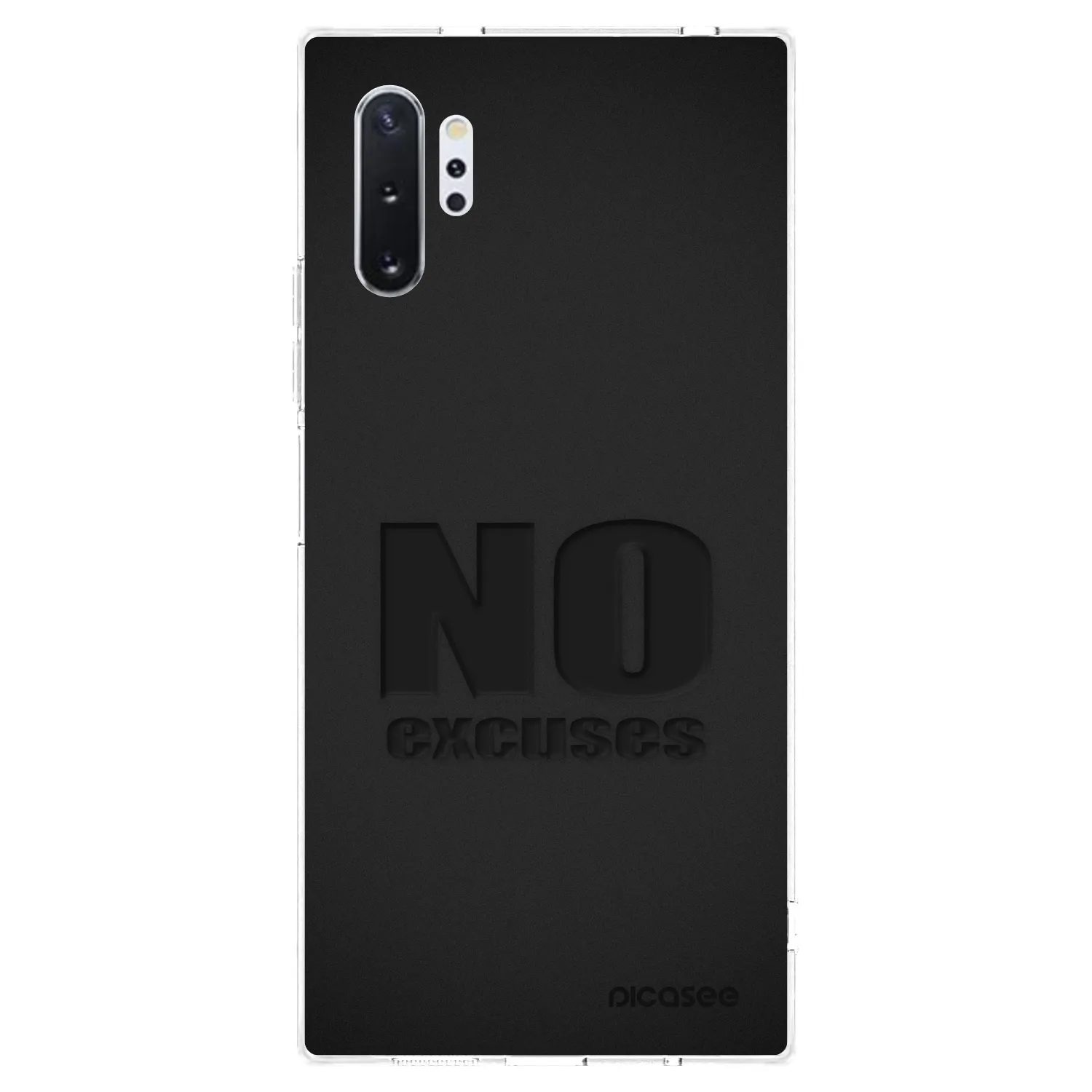 Picasee Samsung Galaxy Note 10+ N975F Hülle - Transparentes Silikon - No Excuses
