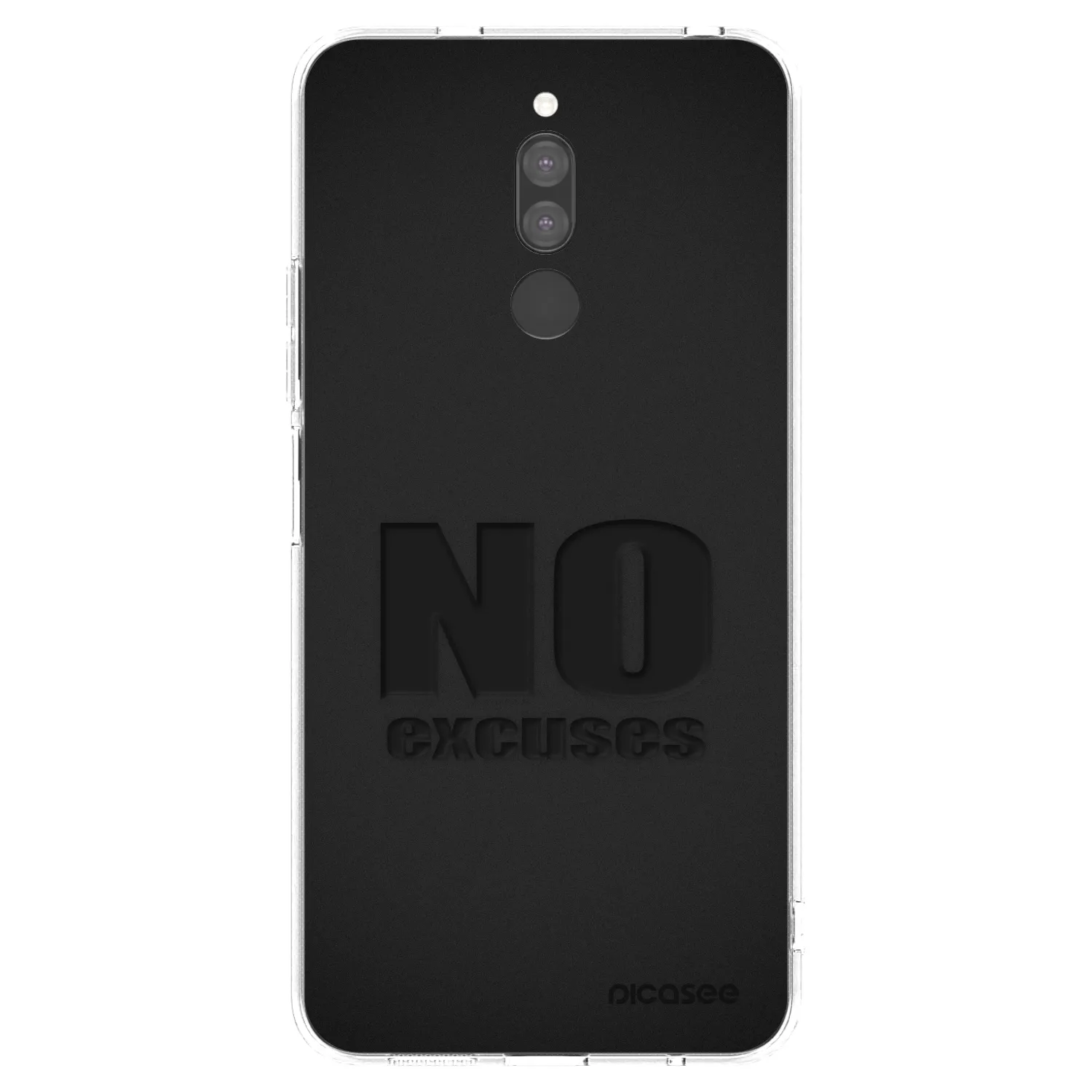 Picasee Xiaomi Redmi 8 Hülle - Transparentes Silikon - No Excuses
