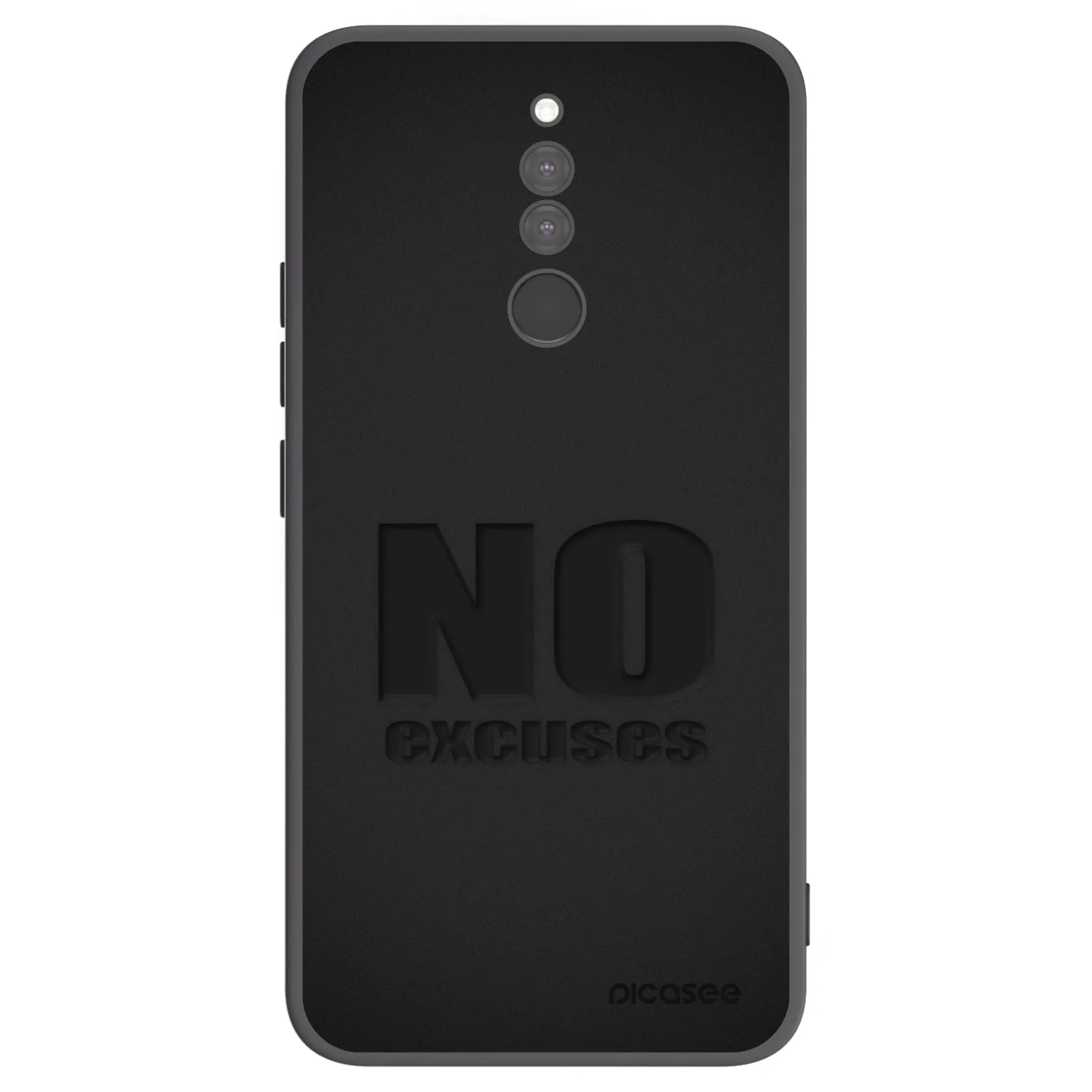 Picasee Xiaomi Redmi 8 Hülle - Schwarzes Silikon - No Excuses