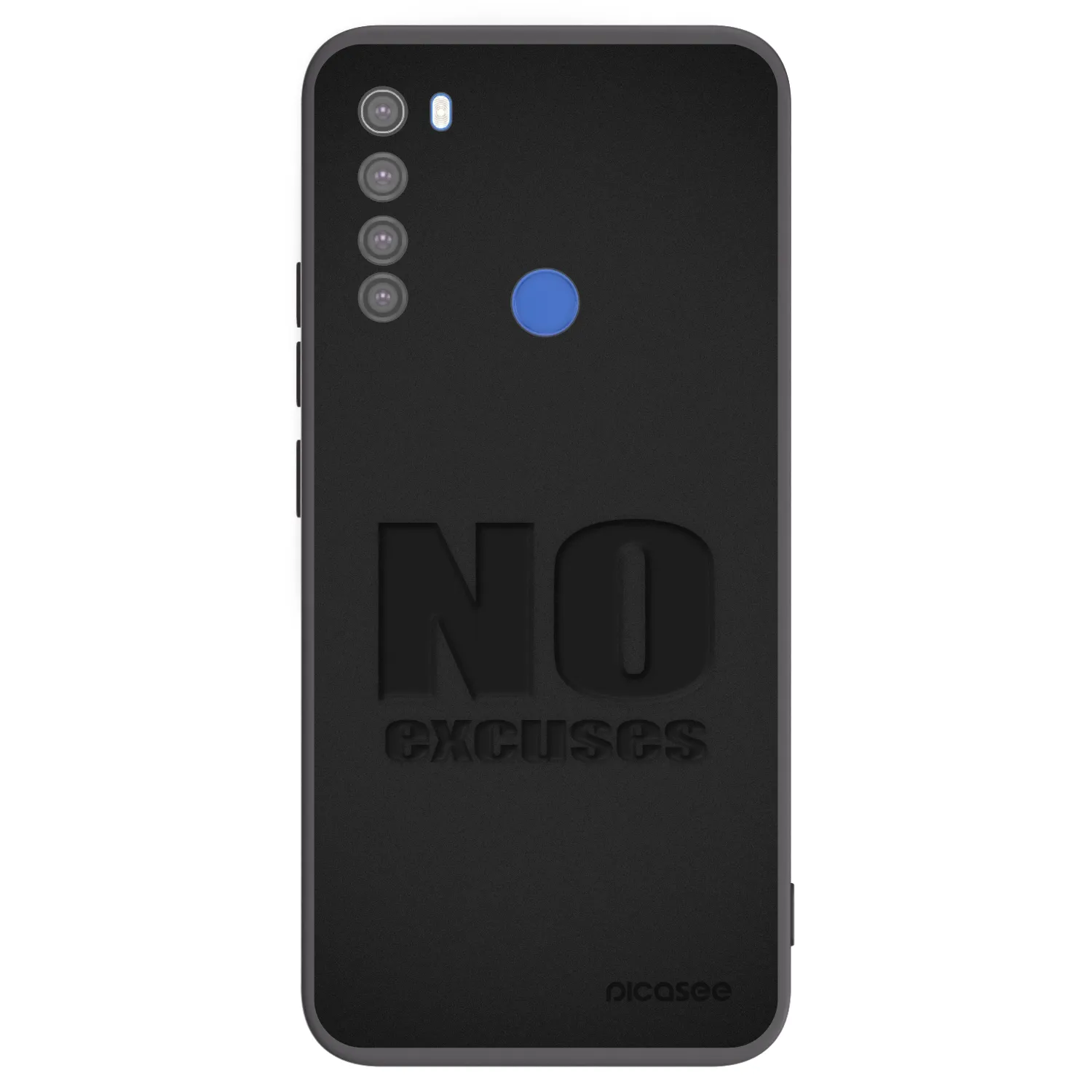 Picasee Xiaomi Redmi Note 8T Hülle - Schwarzes Silikon - No Excuses