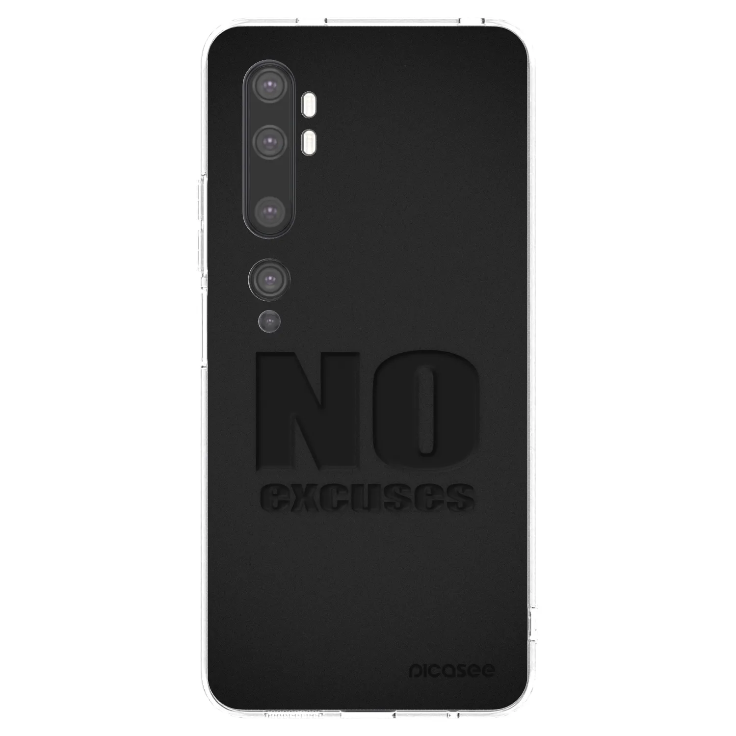 Picasee Xiaomi Mi Note 10 (Pro) Hülle - Transparentes Silikon - No Excuses