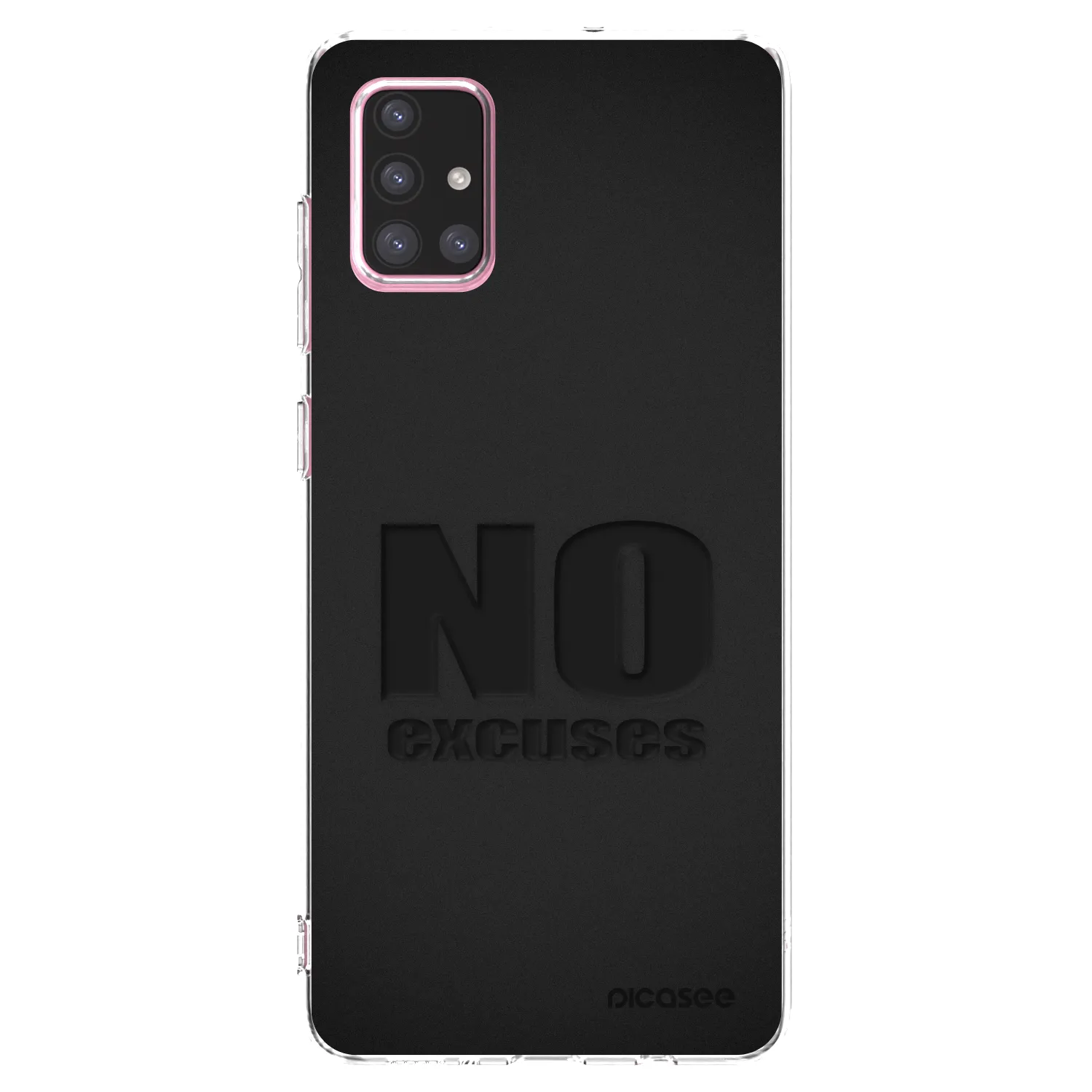 Picasee Samsung Galaxy A71 A715F Hülle - Transparentes Silikon - No Excuses