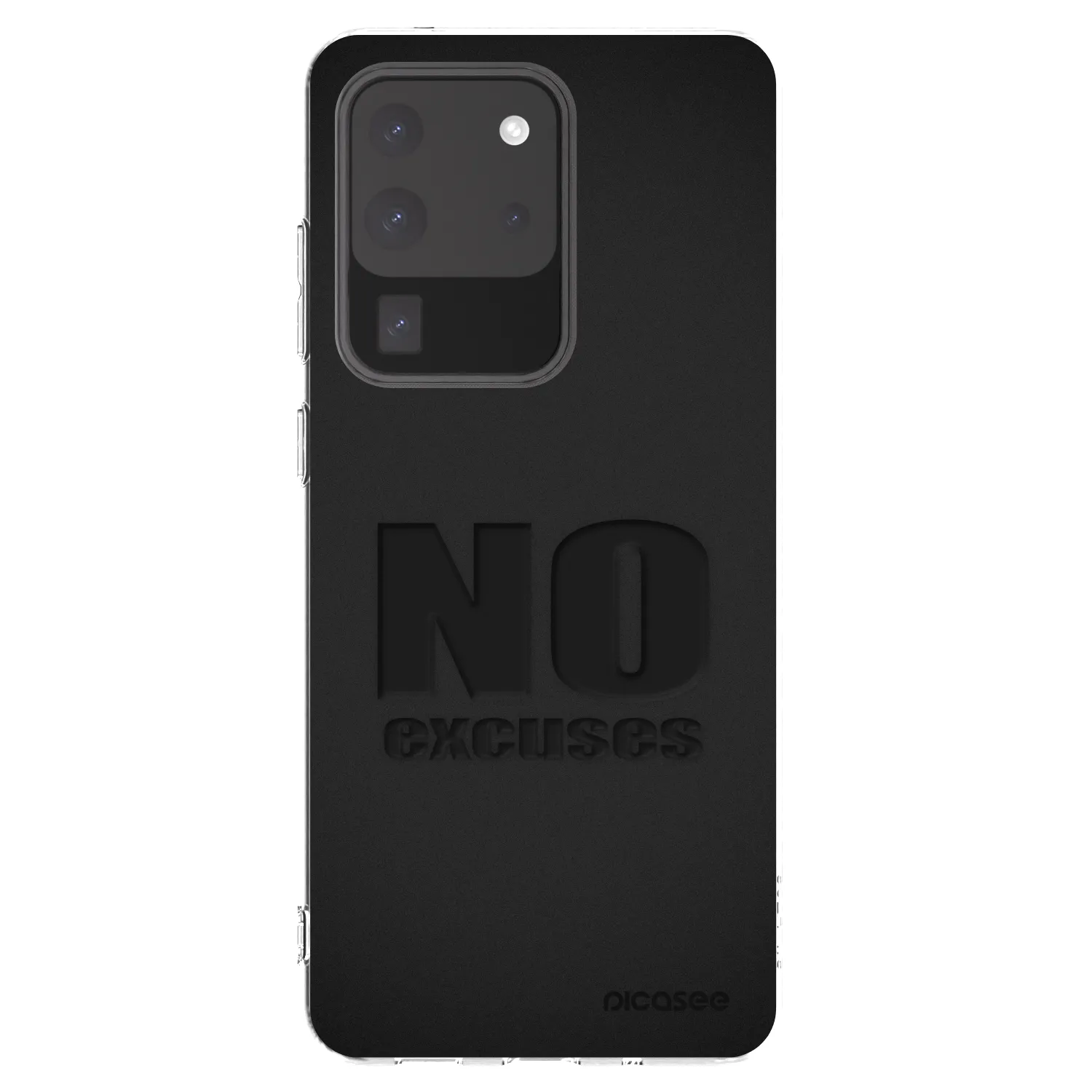 Picasee Samsung Galaxy S20 Ultra 5G G988F Hülle - Transparentes Silikon - No Excuses