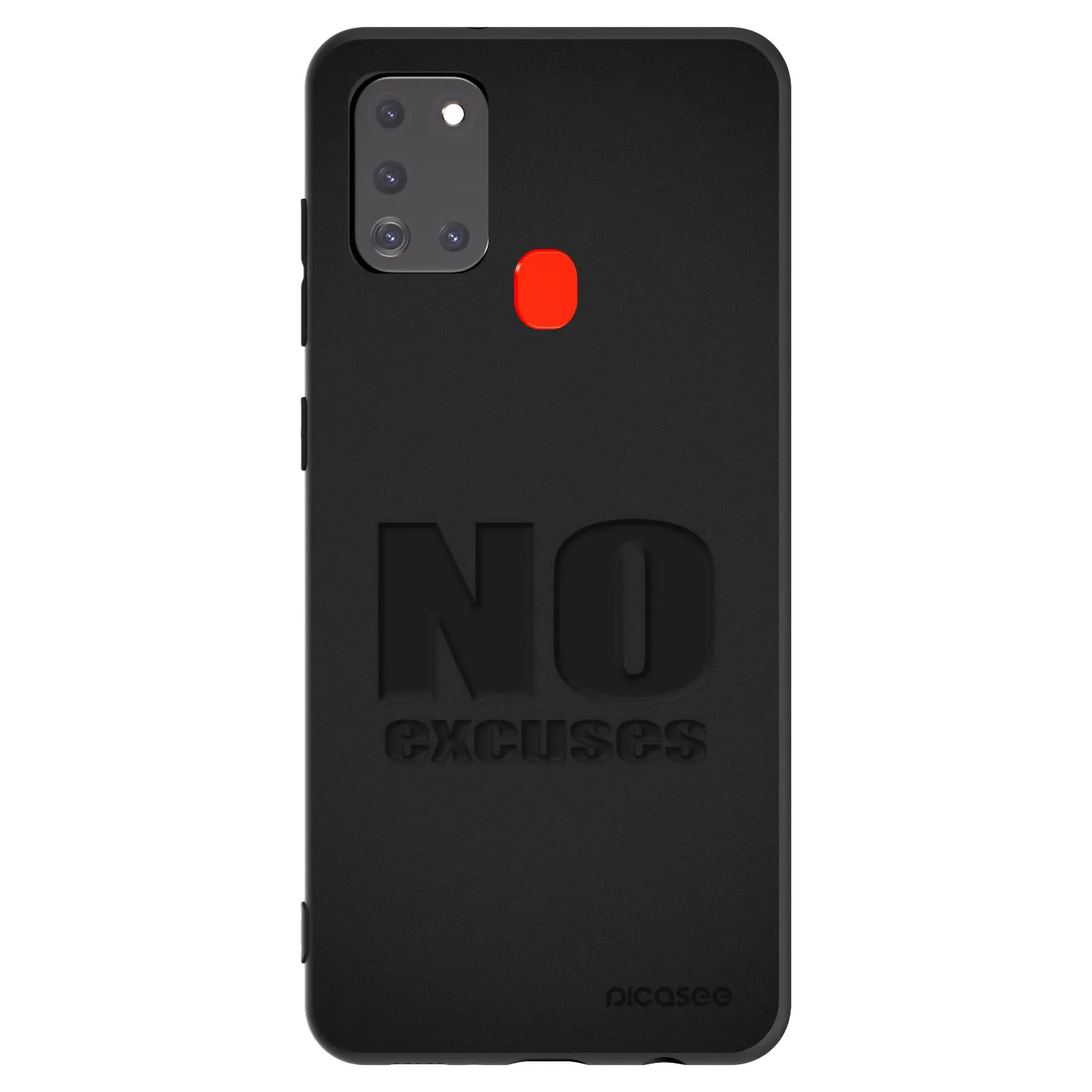Picasee Samsung Galaxy A21s Hülle - Schwarzes Silikon - No Excuses