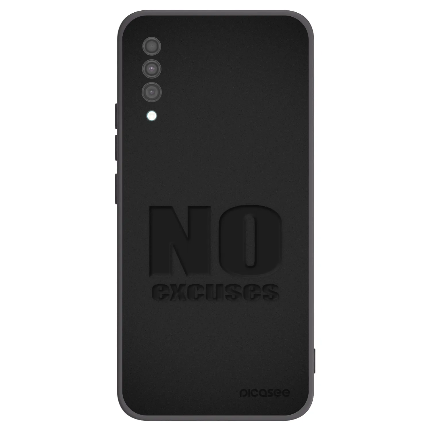 Picasee Samsung Galaxy A30s A307F Hülle - Schwarzes Silikon - No Excuses