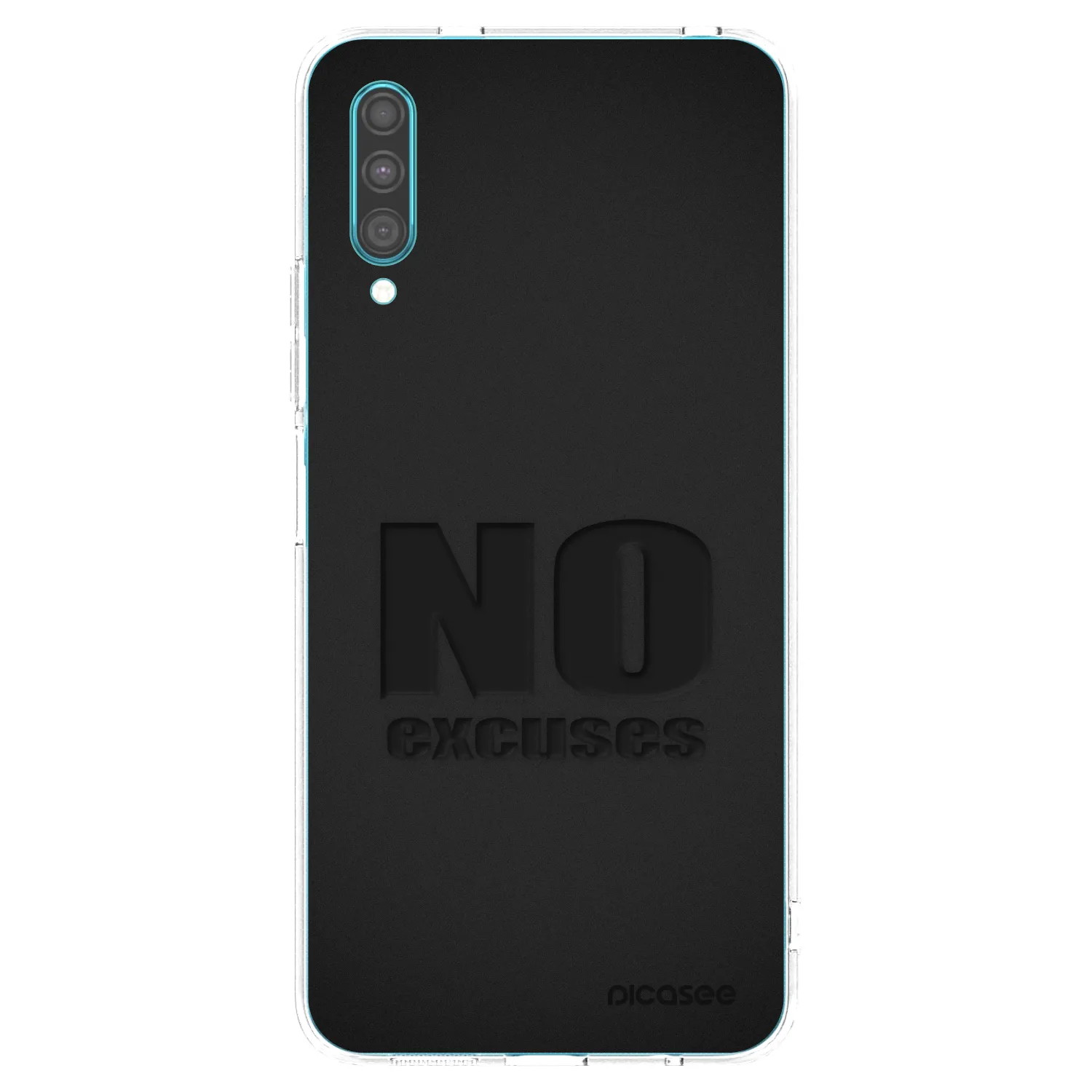 Picasee Samsung Galaxy A30s A307F Hülle - Transparentes Silikon - No Excuses