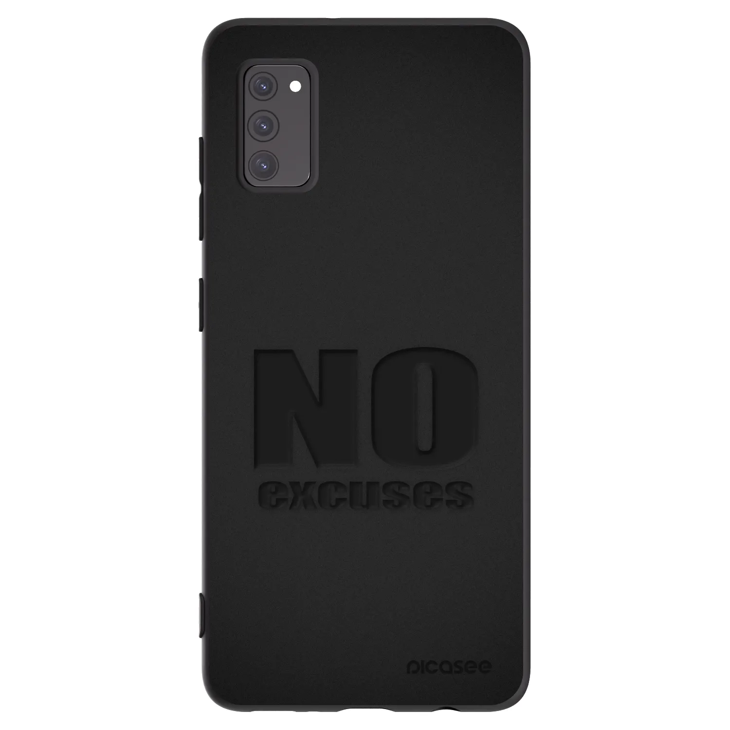 Picasee Samsung Galaxy A41 A415F Hülle - Schwarzes Silikon - No Excuses