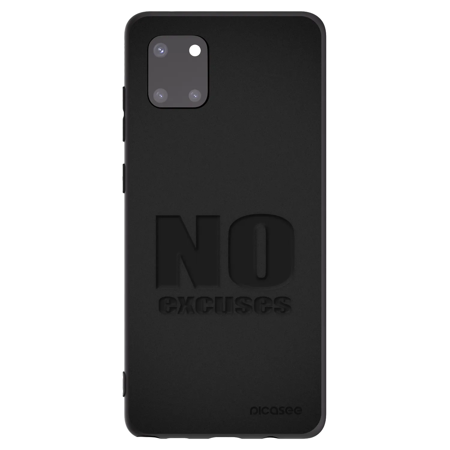 Picasee Samsung Galaxy Note 10 Lite N770F Hülle - Schwarzes Silikon - No Excuses