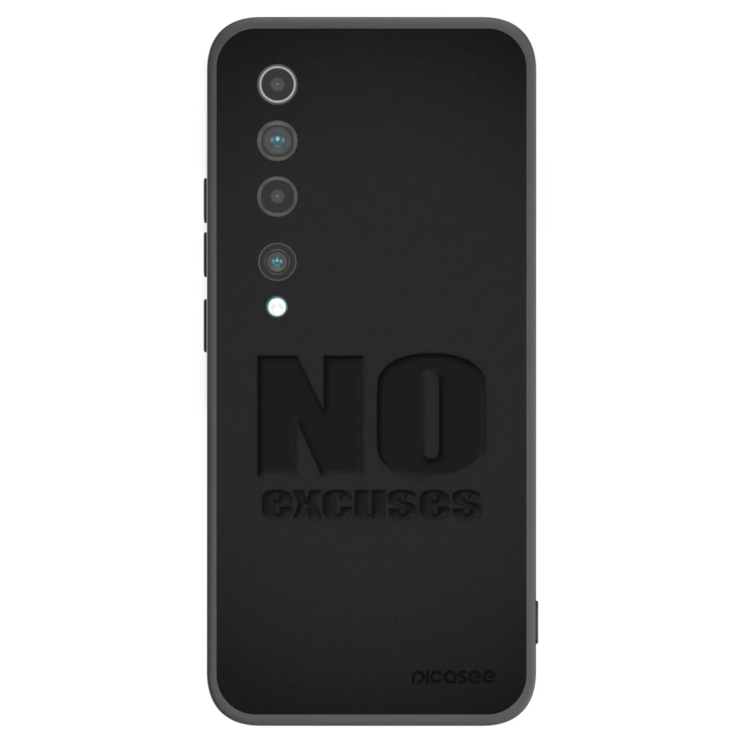 Picasee Xiaomi Mi 10 Hülle - Schwarzes Silikon - No Excuses