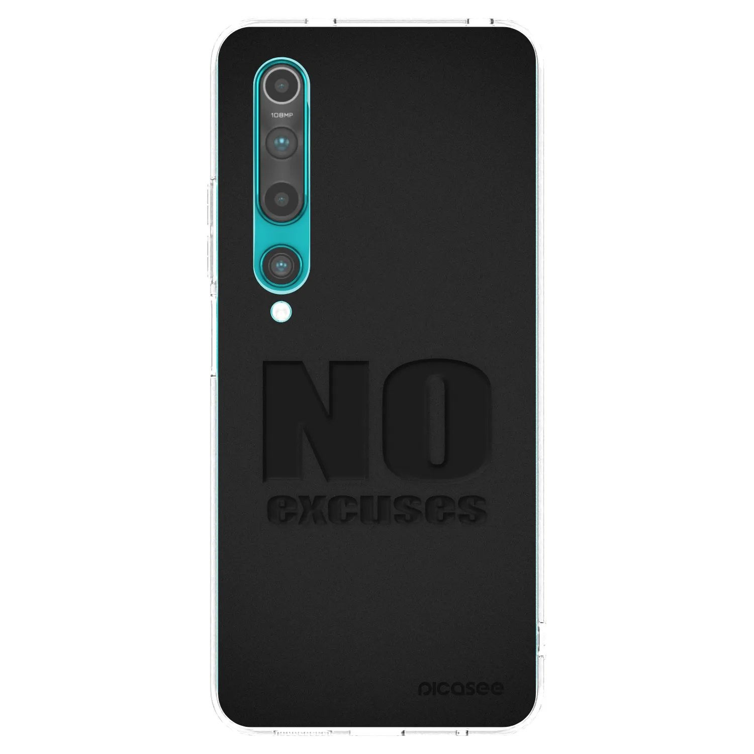 Picasee Xiaomi Mi 10 Hülle - Transparentes Silikon - No Excuses