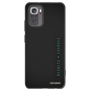 Picasee Xiaomi Redmi Note 10 Hülle - Schwarzes Silikon - Results x Excuses
