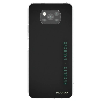 Picasee Xiaomi Poco X3 Pro Hülle - Schwarzes Silikon - Results x Excuses