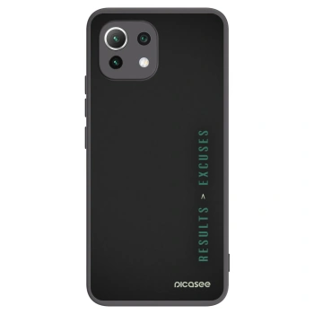 Picasee Xiaomi Mi 11 Lite Hülle - Schwarzes Silikon - Results x Excuses