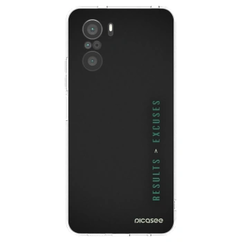 Picasee Xiaomi Poco F3 Hülle - Transparentes Silikon - Results x Excuses