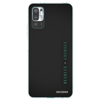 Picasee Xiaomi Redmi Note 10 5G Hülle - Transparentes Silikon - Results x Excuses