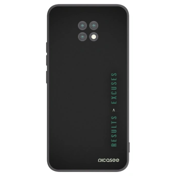 Picasee Xiaomi Redmi Note 9T Hülle - Schwarzes Silikon - Results x Excuses