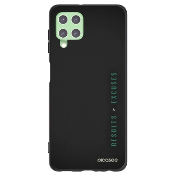 Picasee Samsung Galaxy A22 A225F 4G Hülle - Schwarzes Silikon - Results x Excuses